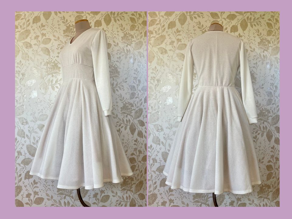 White long sleeve dress Size 46