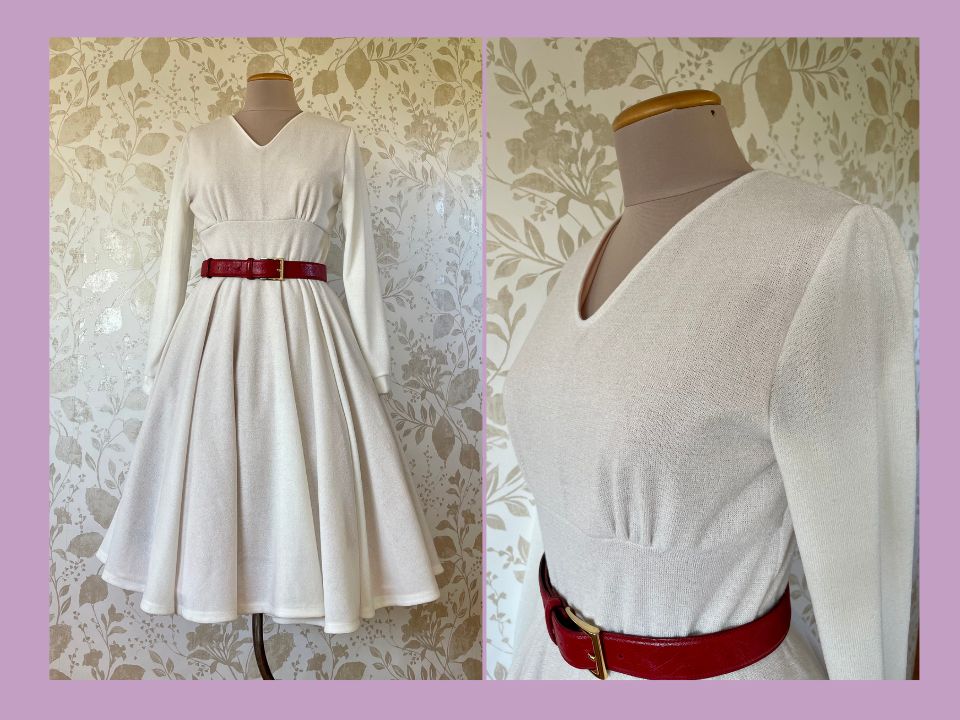 White long sleeve dress Size 46