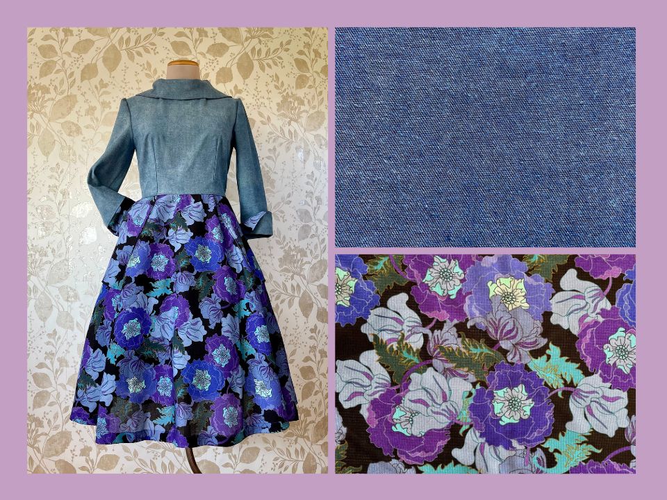 Dress with cowl neck Size 46