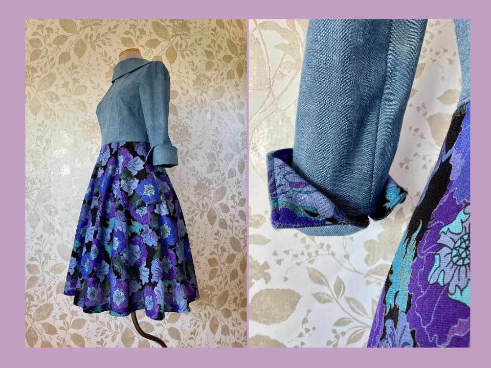 Dress with cowl neck Size 46