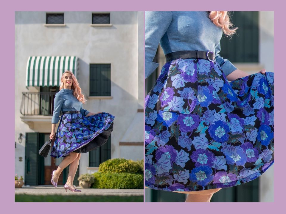 Dress with cowl neck Size 46