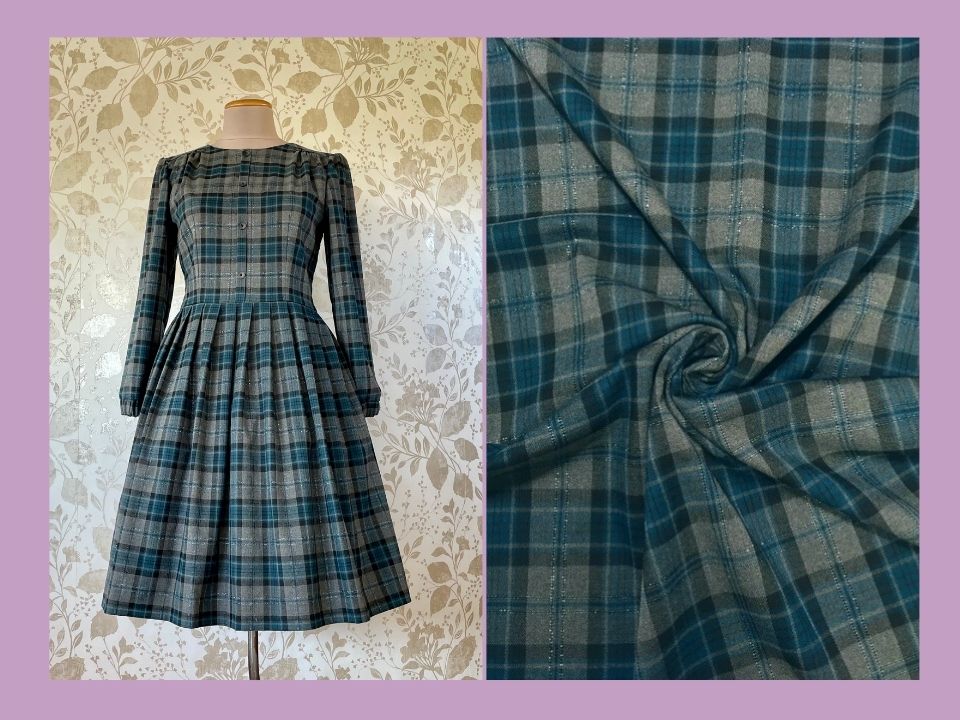 Abito Tartan a girocollo